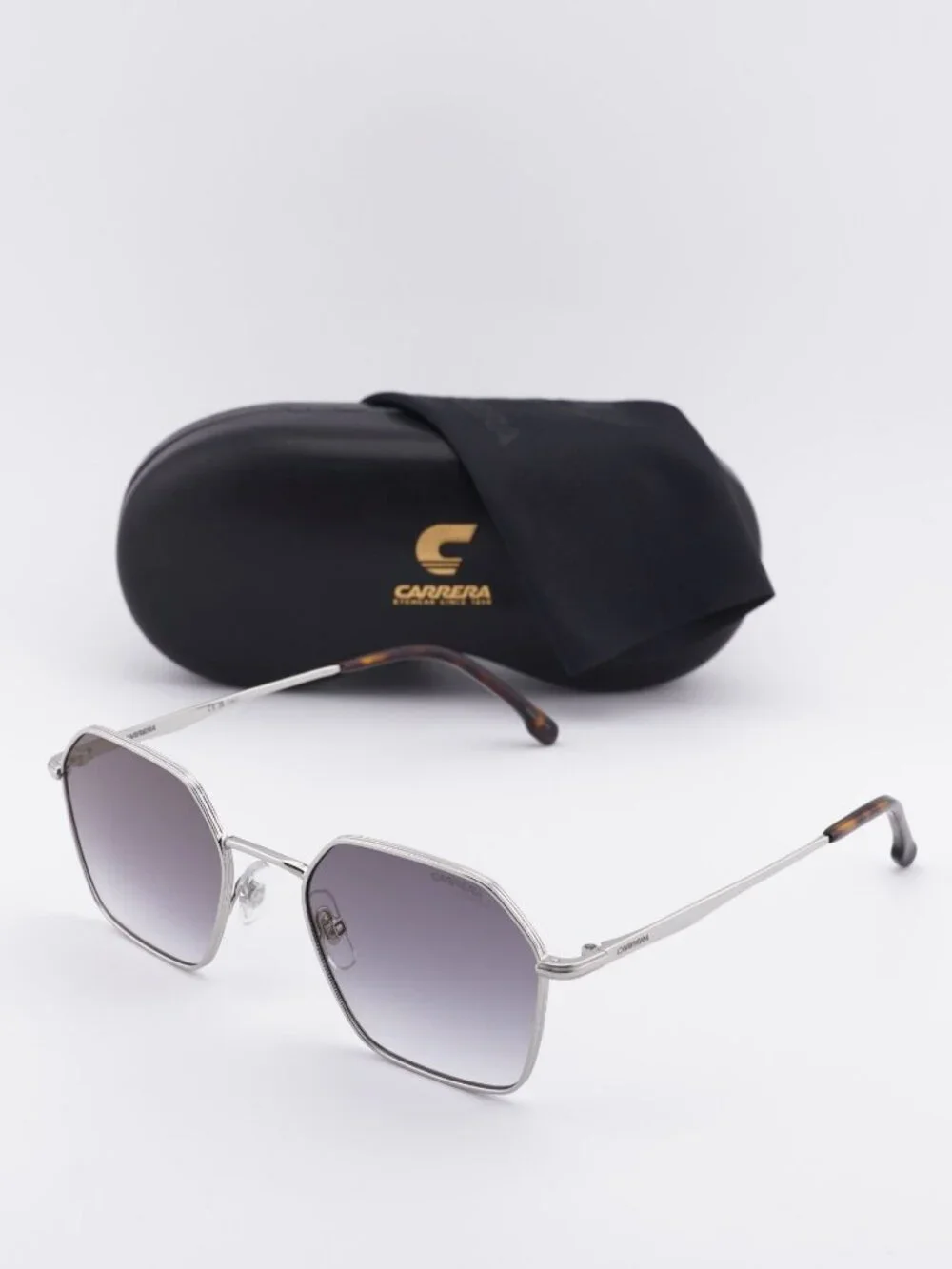 CARRERA 334/S 0010 FQ Geometric Sunglasses - Palladium / Grey